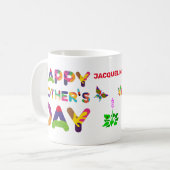 Mug Bonne fête des mères coloré personnalisable (Devant gauche)