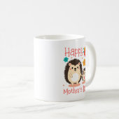 Mug Bonne fête des Mères Maman et bébé hérisson (Devant droit)