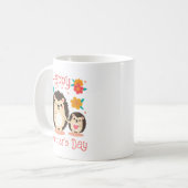 Mug Bonne fête des Mères Maman et bébé hérisson (Devant gauche)