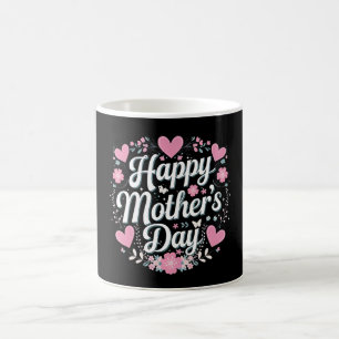 Mug Bonne fête des mères mignonne maman florale grand-