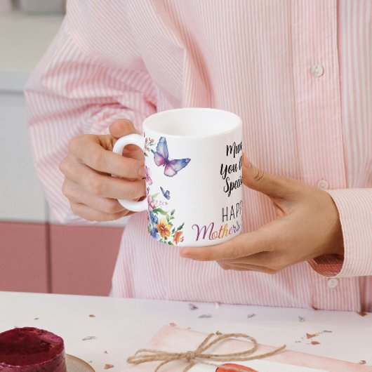 Mug Bonne fête des mères papillons Fleur sauvage