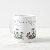 Mug Bonne fête des pères à Mic, Mac et Moe (Devant gauche)