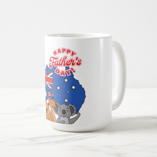 Mug Bonne Fête des pères Australie (Devant droit)