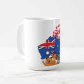 Mug Bonne Fête des pères Australie (Devant gauche)