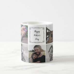 Mug Bonne Fête des pères Avec 9 Photos Personnalisé