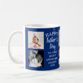 Mug Bonne Fête des pères Awesome Daddy 8 Photo Blue (Gauche)