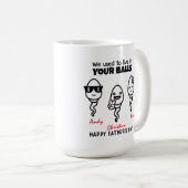 Mug Bonne Fête des pères de vos petits écureuils (Devant droit)