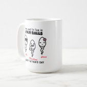 Mug Bonne Fête des pères de vos petits écureuils (Devant gauche)