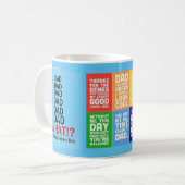 Mug Bonne Fête des pères Funny Multi-Message (Devant gauche)