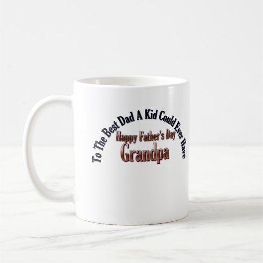 Mug Bonne Fête des pères grand-père (Gauche)