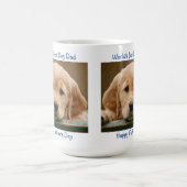 Mug Bonne Fête des pères - Meilleur Chien Papa Bleu Ph (Centre)