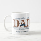 Mug Bonne Fête des pères "Pour moi vous êtes le Monde" (Gauche)