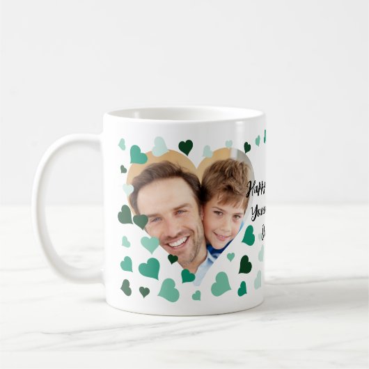 Mug Bonne Fête des pères. Tu es le papa le plus cool. (Gauche)