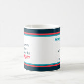 Mug Bonne Fête des pères Typographie préférée Coral St (Centre)