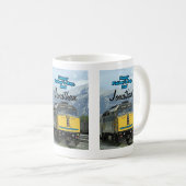 Mug Bonne Fête des pères Yellow Railroad Train Engine (Devant droit)