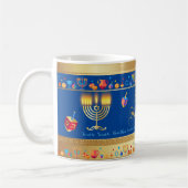 Mug Bonne fête Hanoukka belle décoration (Gauche)