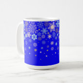 Mug Bonne frontière de flocon de neige (Devant gauche)