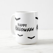 Mug Bonne Halloween chauves-souris Éffrayantes (Devant gauche)