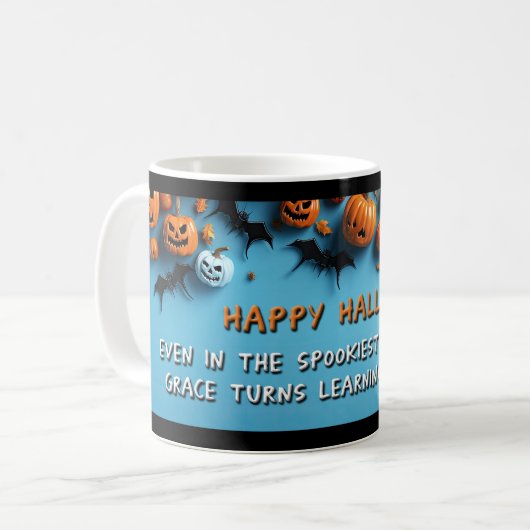 Mug Bonne Halloween Enseignants (Devant gauche)