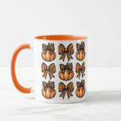 Mug Bonne Halloween Leopart Bow Citrouille Coquette (Gauche)