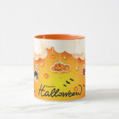 Mug Bonne Halloween sur les nuages (Centre)