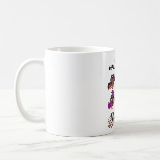 Mug Bonne Halloweenie Tee Halloween Dachshund Chien Id (Gauche)