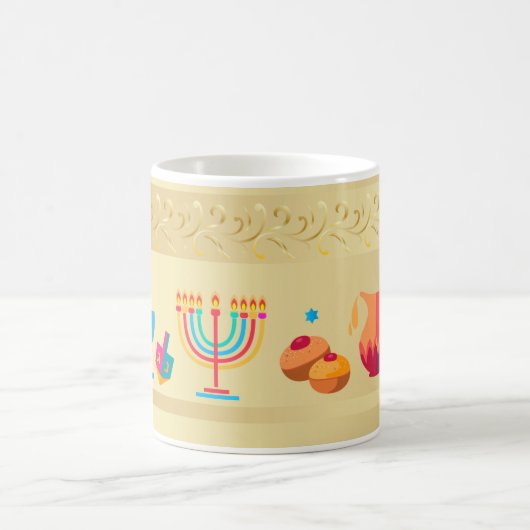 Mug Bonne Hanoukka belle fête juive (Centre)