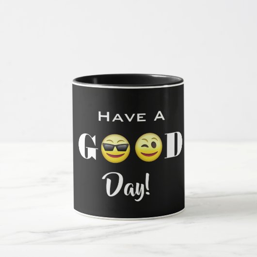 Mug "Bonne Journée" Emojis (Centre)