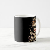 Mug Bonne Mamie Dit Mauvais Mots Squelette Crâne Léopa (Devant droit)