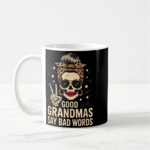 Mug Bonne Mamie Dit Mauvais Mots Squelette Crâne Léopa