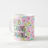 Mug Bonne matinée soleil floral (Devant gauche)