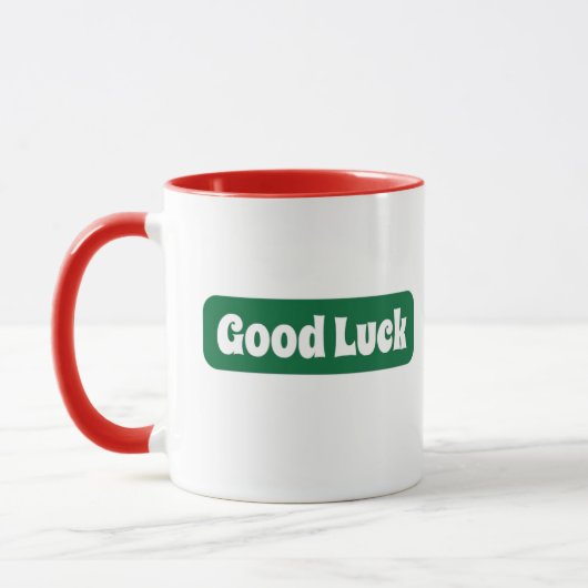 Mug Bonne motivation de la chance (Gauche)
