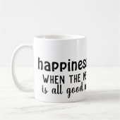 Mug Bonne nouvelle, Good Vibes : Le bonheur défini (Gauche)