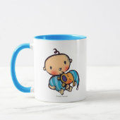 Mug Bonne nuit chiot adorable de baisers dans des (Gauche)