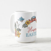 Mug Bonne Pâques avec nom personnalisé (Devant gauche)