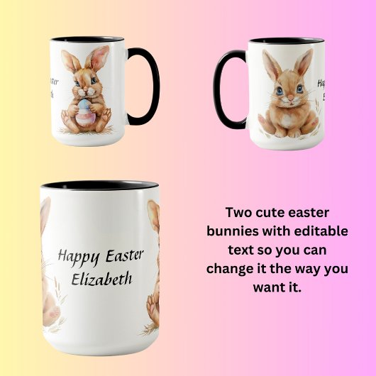 Mug Bonne Pâques Elizabeth