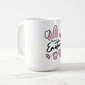 Mug Bonne Pâques (rose) (Devant gauche)