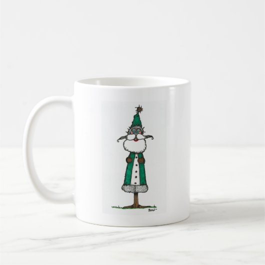 Mug Bonne Père Noël verte (Gauche)