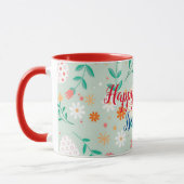 Mug Bonne Personnaliser OEuf de Pâques Floral (Gauche)
