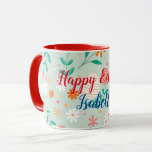 Mug Bonne Personnaliser OEuf de Pâques Floral