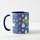 Mug Bonne Personnaliser Pâques blanc amour lapin (Gauche)