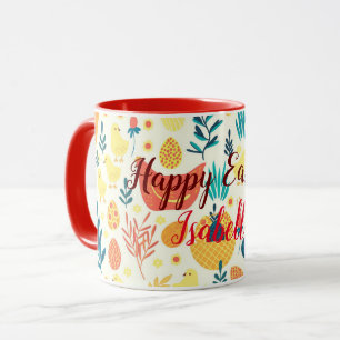 Mug Bonne Personnaliser Pâques mignonne poulet Vintage