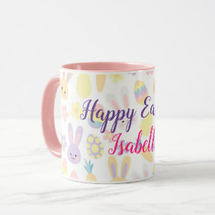 Mug Bonne Personnaliser Pâques Purple Rabbit