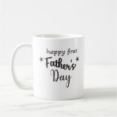 Mug Bonne première fête des pères pour nouveau père (Gauche)