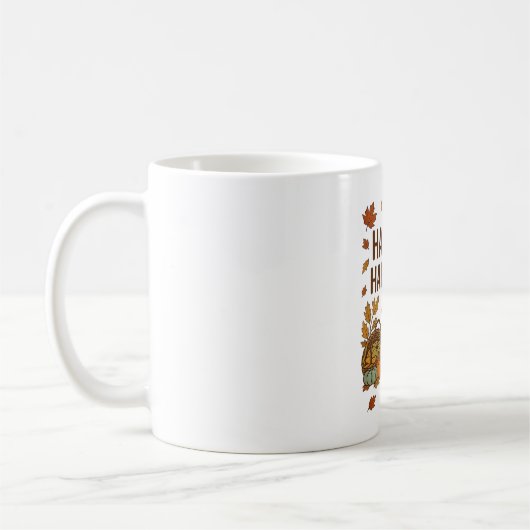 Mug Bonne récolte - Citrouille d'automne et feuilles d (Gauche)