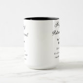 Mug Bonne retraite ajouter le nom années de service à  (Centre)