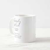 Mug Bonne retraite ajouter le nom années de service à (Devant gauche)