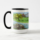 Mug Bonne retraite personnalisée (Dame à Hammock) (Gauche)