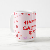 Mug Bonne Saint-Galentin Fille amis Saint-Valentin (Devant gauche)