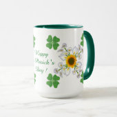 Mug Bonne Saint Patrick ! Clover avec Calla (Devant droit)